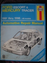 Cover art for Ford Escort & Mercury Tracer Automotive Repair Manual: All Ford Escort & Mercury Tracer Models : 1991 Through 1996 (Haynes Auto Repair Manuals Series)