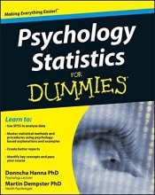 Cover art for Psychology Statistics For Dummies