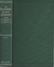 Cover art for A Critical and Exegetical Commentary on The Book of Proverbs (The International Critical Commentary on the Holy Scriptures of the Old and New Testaments)