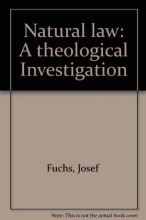 Cover art for Natural law: A theological Investigation