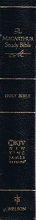 Cover art for The Macarthur Study Bible, New King James Version (Genuine Leatherbound - Black)