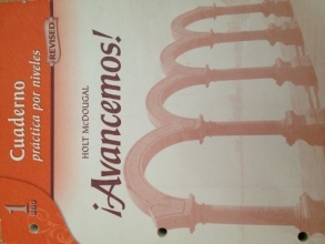 Cover art for Avancemos: Cuaderno, Practica por niveles, Student Edition, Level 1 (Spanish Edition)