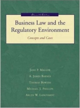 Cover art for Business Law and the Regulatory Environment. Concepts and Cases. Eleventh (11th) Edition
