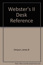 Cover art for Webster II Desk Reference