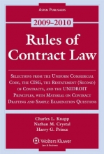 Cover art for Rules of Contract Law 2009 Statutory Supplement