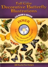 Cover art for Full-Color Decorative Butterfly Illustrations CD-ROM and Book (Dover Electronic Clip Art)
