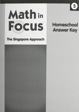 Cover art for Math in Focus: Singapore Math: Homeschool Answer Key Grade 5