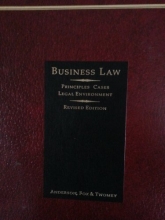 Cover art for Business Law: Principles, Cases, Legal Environment (ASHE Reader)