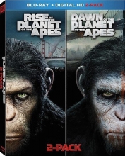 Cover art for Rise of the Planet of the Apes / Dawn of the Planet of the Apes [Blu-ray] 2-pack