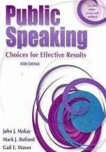 Cover art for Public Speaking: Choices For Effective Results