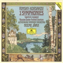Cover art for Rimsky-Korsakov: 3 Symphonies, Capriccio Espagnol, Russian Easter Festival Overture