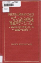 Cover art for Personal Reminiscences of a Maryland Soldier in the War Between the States, 1861-1865