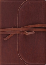 Cover art for ESV Journaling Bible, Interleaved Edition (Brown, Flap with Strap)