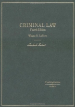 Cover art for Criminal Law (Hornbook Series)