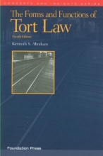 Cover art for The Forms and Functions of Tort Law, 4th (Concepts and Insights)