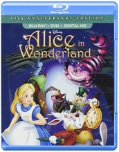 Cover art for Disney's Alice in Wonderland 65th Anniversary Bluray/DVD