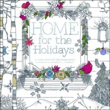 Cover art for Home for the Holidays: A Hand-Crafted Adult Coloring Book