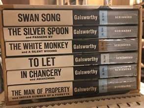 Cover art for The Forsyte Saga by John Galsworthy. 6 Volumes in Heavy Slipcase