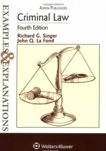 Cover art for Criminal Law (The Examples & Explanations Series), 4e