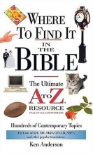 Cover art for Where to Find It in the Bible: The Ultimate A to Z Resource