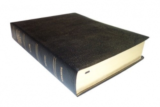 Cover art for NASB - Black Genuine Leather - Regular Size - Thompson Chain Reference Bible (016060)