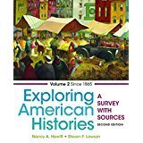 Cover art for Exploring American Histories, Volume 2: A Survey with Sources