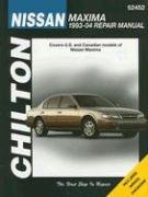 Cover art for Chilton's Nissan Maxima 1993-04 Repair Manual