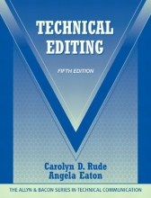 Cover art for Technical Editing (5th Edition) (The Allyn & Bacon Seriesin Technical Communication)