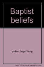 Cover art for Baptist beliefs