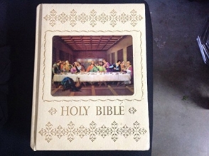Cover art for The Holy Bible: Authorized King James Version, With Full-Color Illustrations of the Old Masters (1976, Hologram of The Last Supper on Cover)