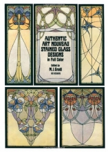 Cover art for Authentic Art Nouveau Stained Glass Designs in Full Color (Dover Pictorial Archive Series)