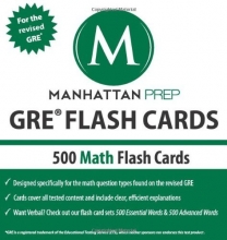 Cover art for 500 GRE Math Flash Cards (Manhattan Prep GRE Strategy Guides)