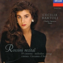 Cover art for Cecilia Bartoli - Rossini Recital ~ 19 Songs & Cantata: Giovanna d'Arco