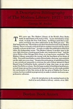 Cover art for Descriptive Bibliography of the Modern Library: 1917-1970