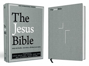Cover art for The Jesus Bible, NIV Edition, Cloth over Board, Gray Linen
