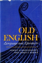 Cover art for Old English language and literature