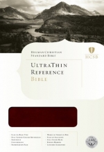 Cover art for HCSB Ultrathin Reference Bible, Mahogany LeatherTouch