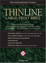 Cover art for Thinline Large Print Bible, New International Version, English