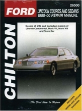 Cover art for Lincoln Coupes and Sedans, 1988-00 (Haynes Repair Manuals)