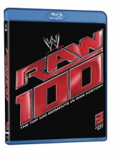 Cover art for WWE: Raw 100 - The Top 100 Moments in Raw History [Blu-ray]