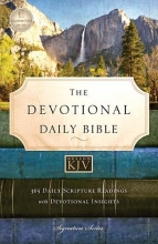 Cover art for The Devotional Daily Bible: 365 Daily Scripture Readings with Devotional Insights: King James Version (Signature Series)