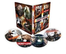 Cover art for Steve Austin 4 Movie Collection Steelbook [Blu-ray]