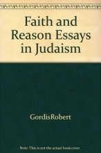 Cover art for Faith and reason;: Essays in Judaism,