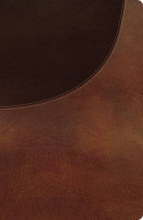 Cover art for NKJV, Super Giant Print Reference Bible, Giant Print, Leathersoft, Brown, Red Letter Edition