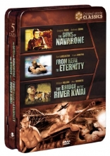 Cover art for WWII Original Movie Classics: Box 2 (Tin) (The Guns of Navarone/From Here to Eternity/The Bridge on the River Kwai) (AFI Top 100)