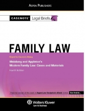 Cover art for Casenote Legal Briefs: Family Law, Keyed to Weisberg and Appleton's 4th Ed.