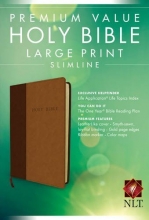 Cover art for Premium Value Slimline Bible Large Print NLT, TuTone