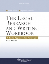 Cover art for The Legal Research and Writing Workbook: A Basic Approach for Paralegals