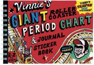 Cover art for Vinnie's Giant Roller Coaster Period Chart & Journal Sticker Book