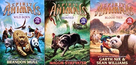 Cover art for Spirit Animals Series Set of 3 Books: Book 1 Wild Born, Book 2, Hunted, Book 3 Blood Ties